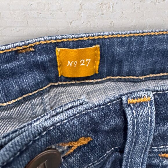 PILCRO and the Letterpress Roll-Up Stretch Denim Shorts Women's 4 / 27 - Picture 4 of 7